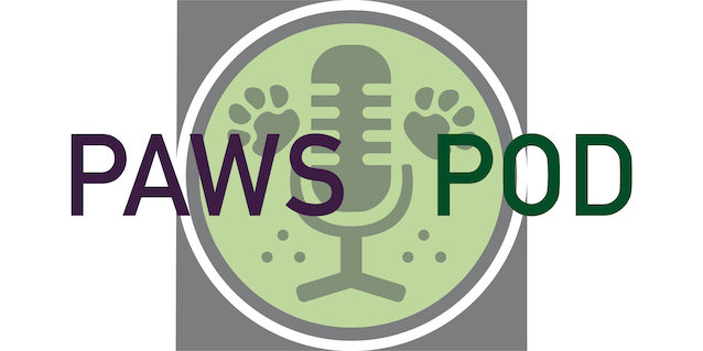 Logo for Paws for Thought Podcast